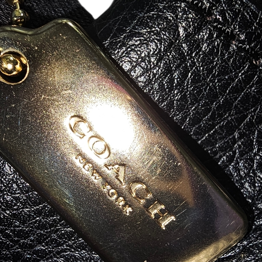 🖤 Authentic Coach Mini Rucksack – Black Pebbled Leather | Gold Hardware | 2017 - Picture 6 of 10